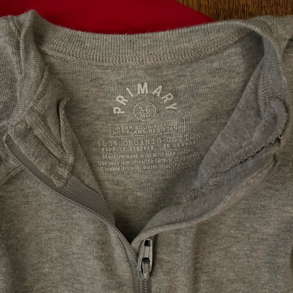 Primary Zip Rompers - Picture 2 of 2